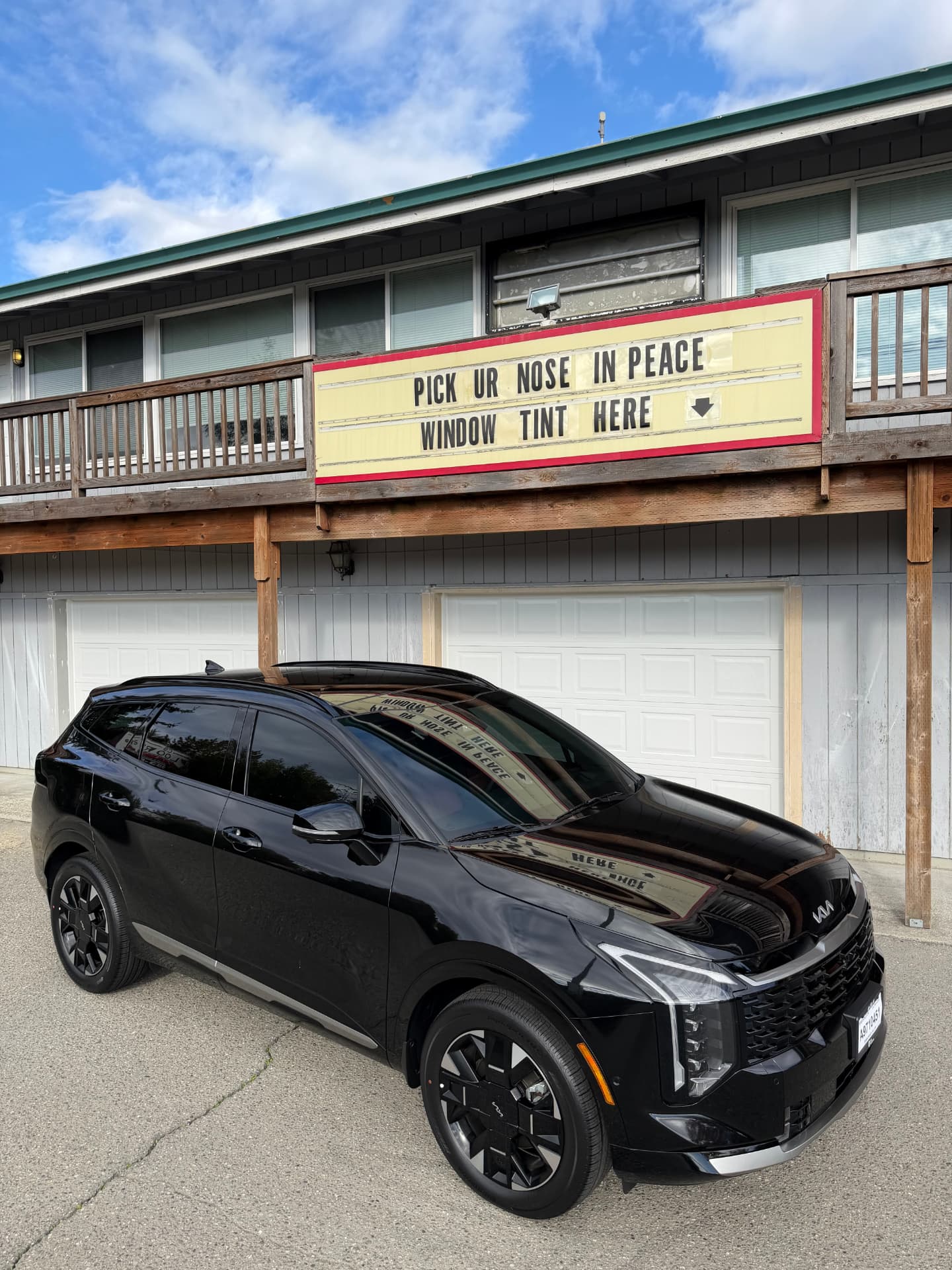 Window tint install by Your Tint Plug in Gig Harbor